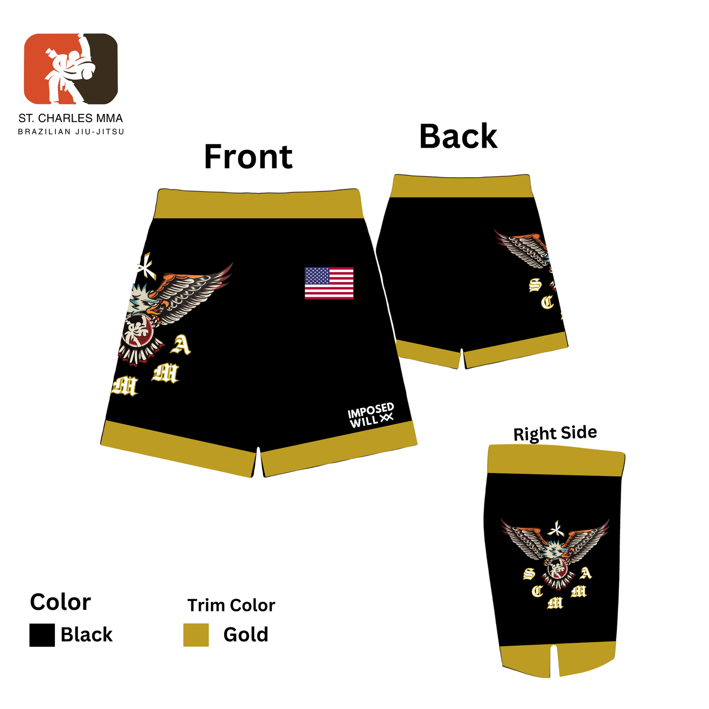 WOMENS SCMMA American Freedom Shorts