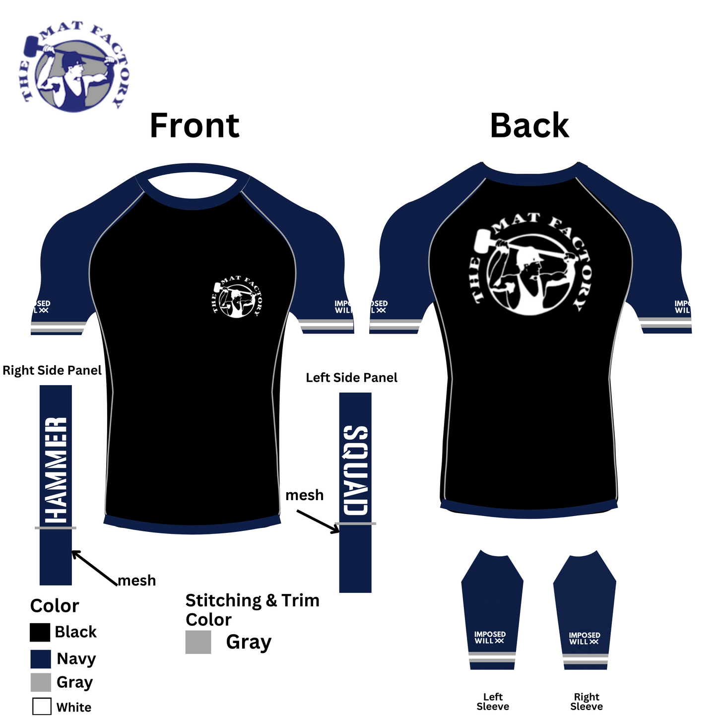 MENS/UNISEX Mat Factory Team Rashguard