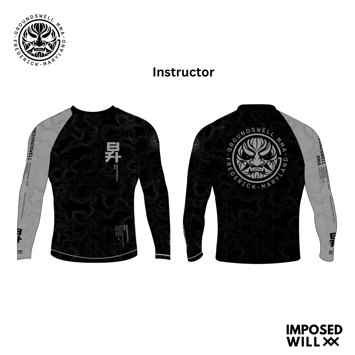 WOMENS Groundswell MMA Instructor Rashguard