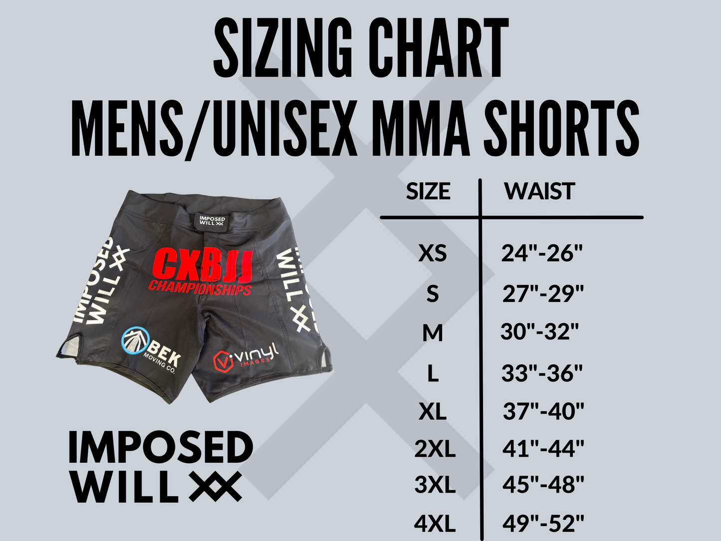 MENS/UNISEX War Horse Jiu Jitsu "MMA" Shorts