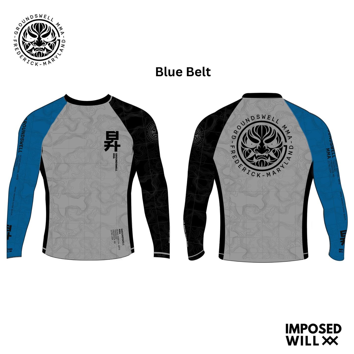 WOMENS Groundswell MMA Ranked Rashguard
