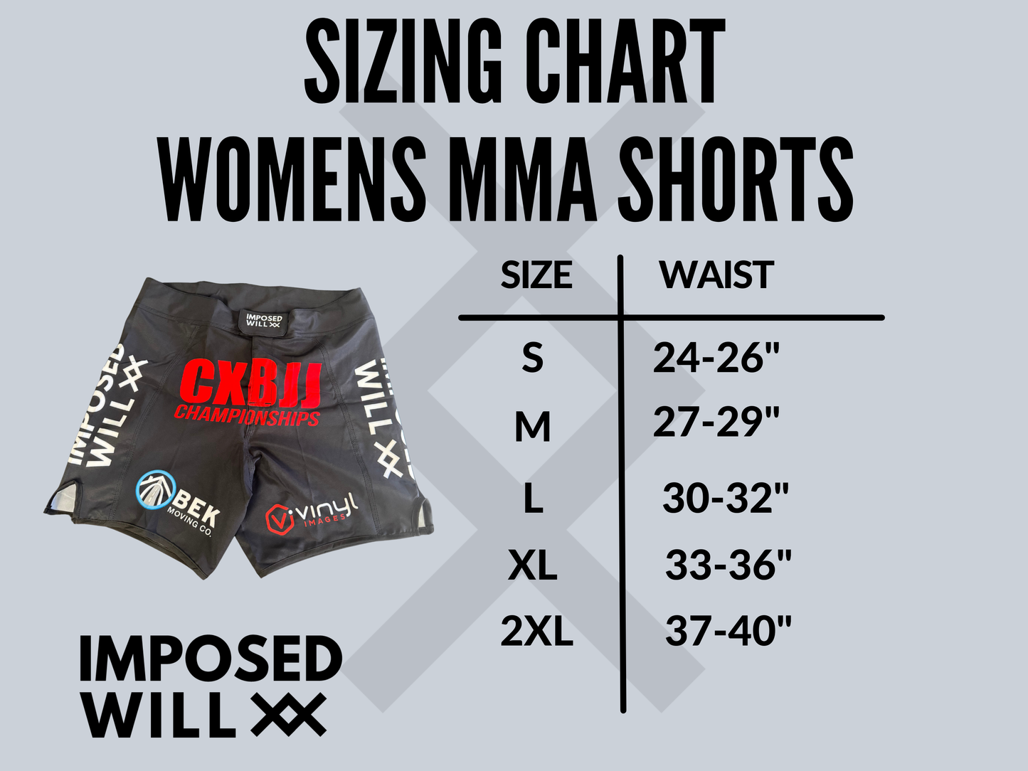 WOMENS War Horse Jiu Jitsu "MMA" Shorts