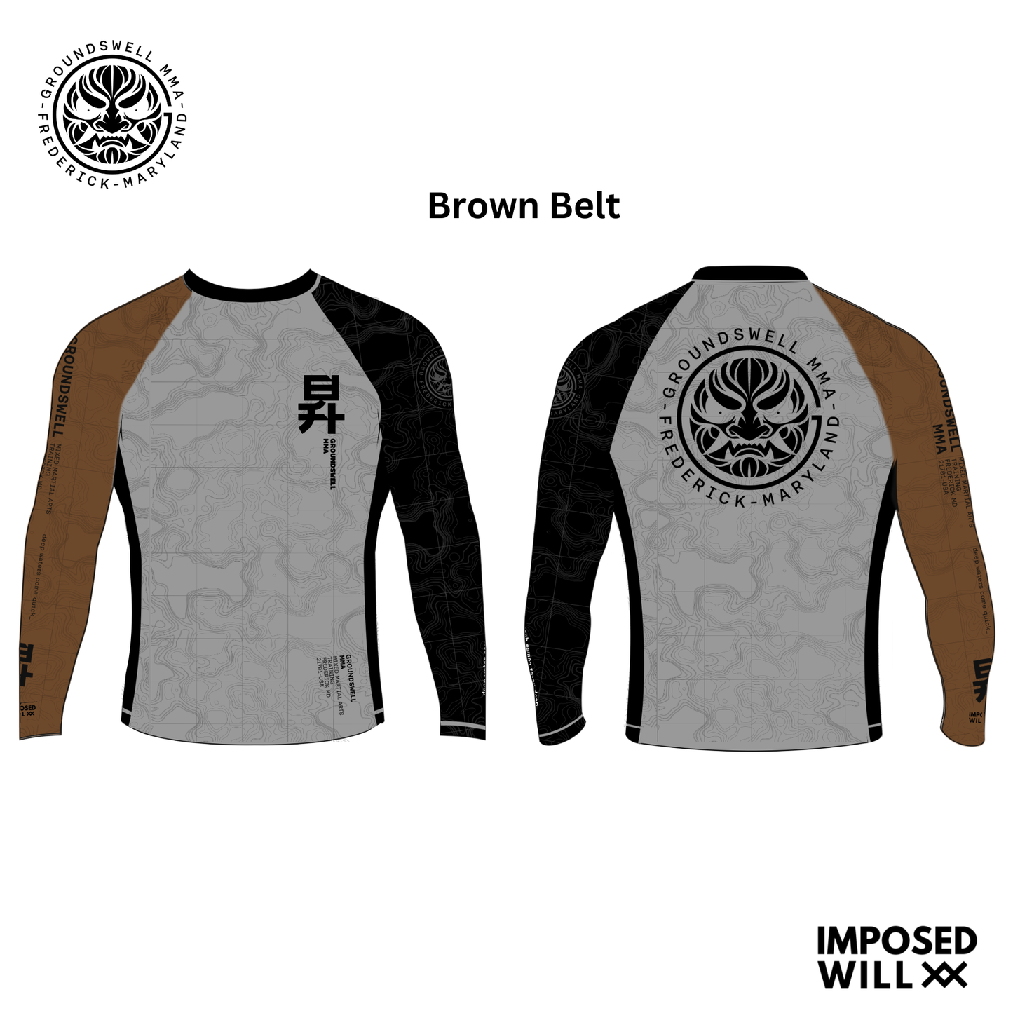WOMENS Groundswell MMA Ranked Rashguard