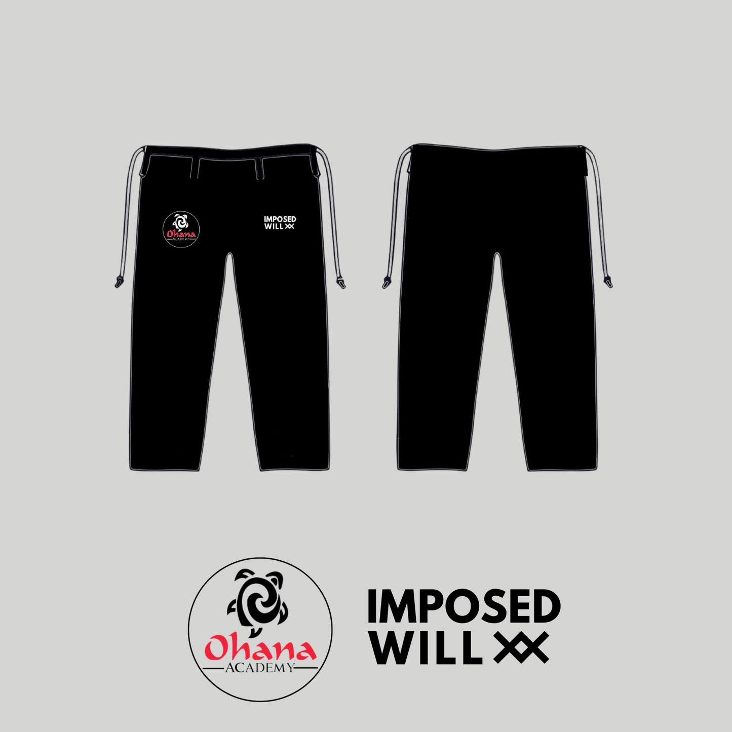 MENS/UNISEX Ohana Academy GI PANTS ONLY - Black