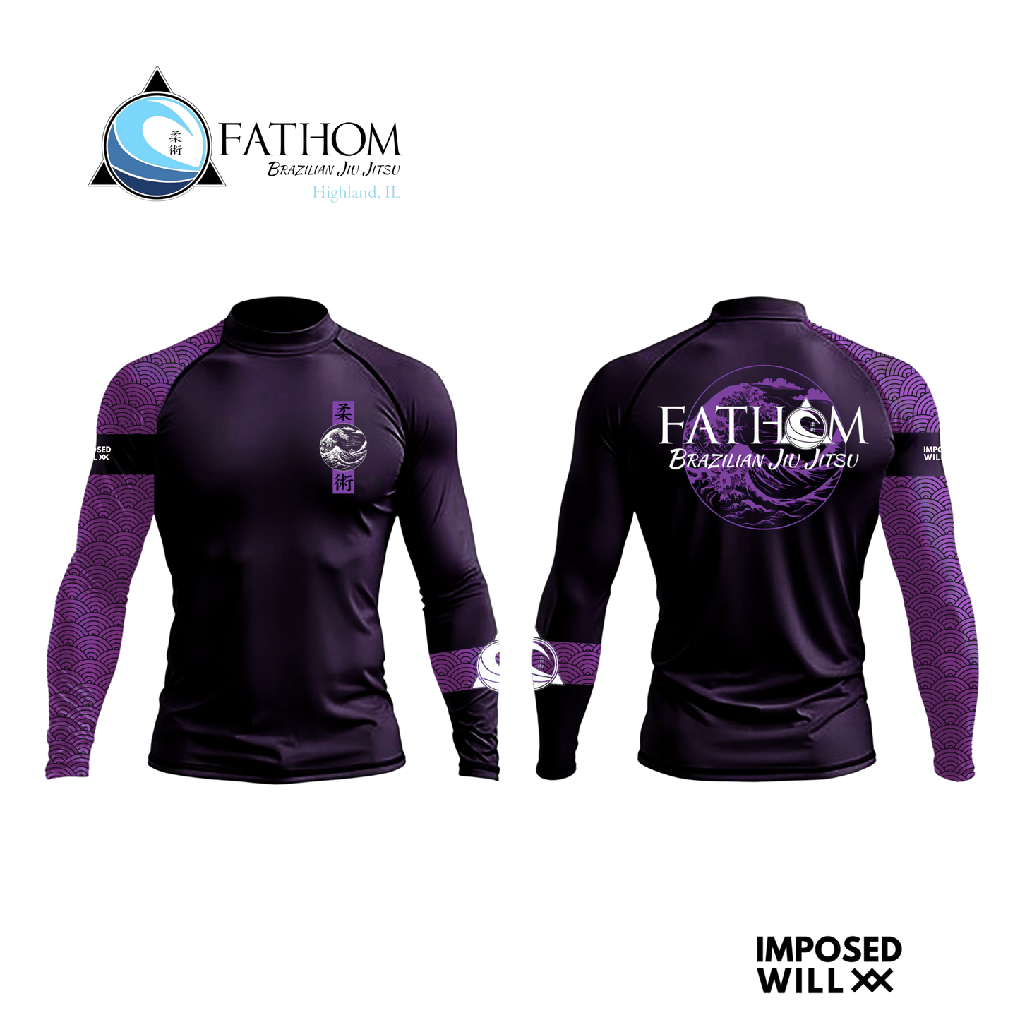 MENS/UNISEX Fathom BJJ Ranked Rashguard