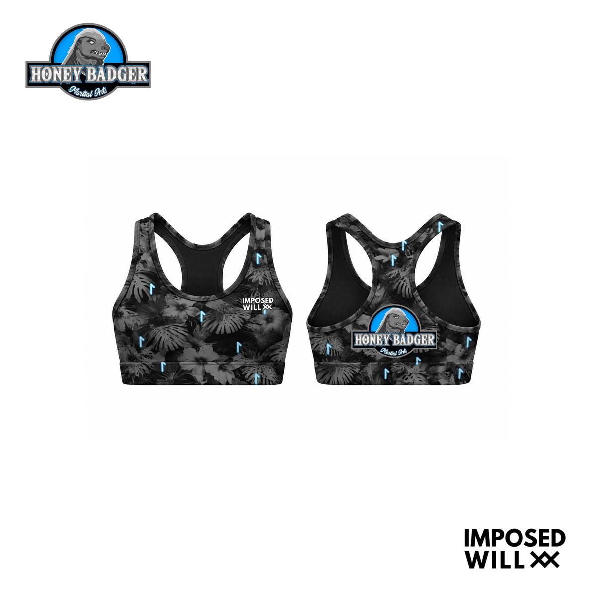 WOMENS HBMA Floral Ranked Sports Bra