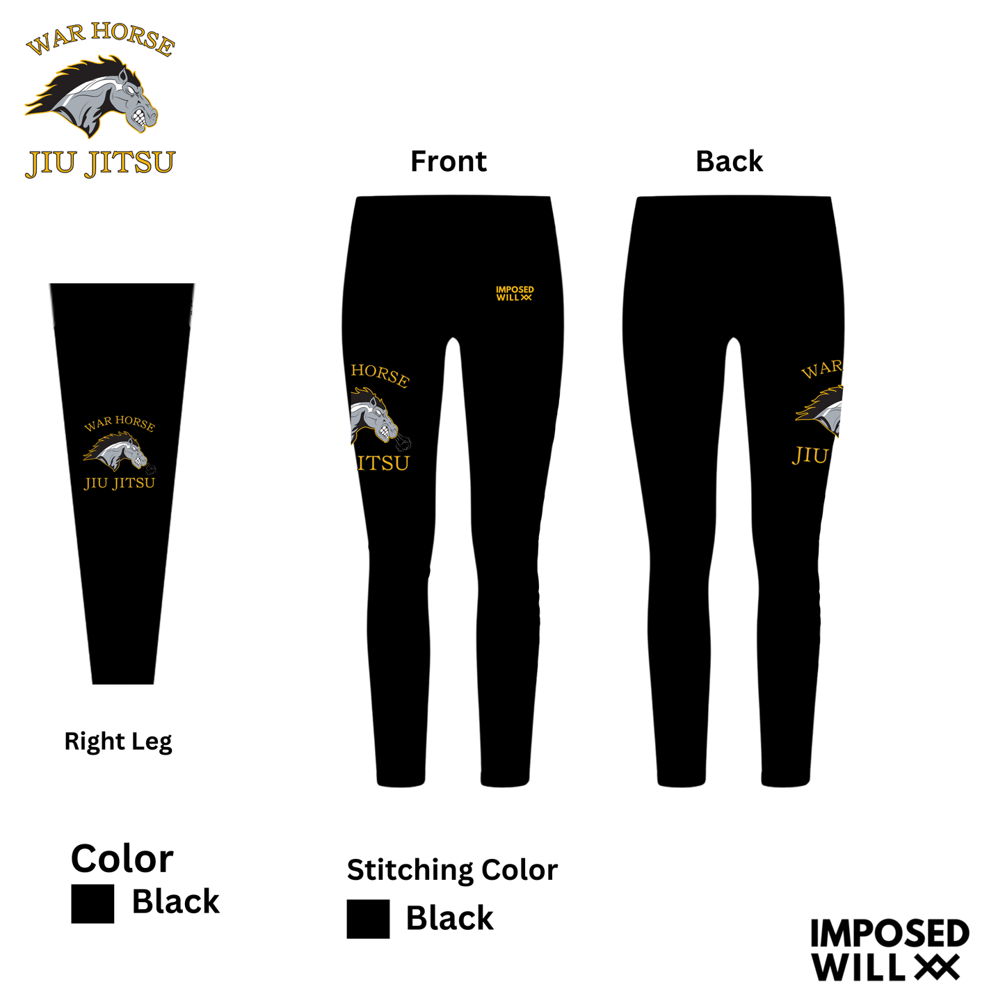 WOMENS War Horse Jiu Jitsu Spats
