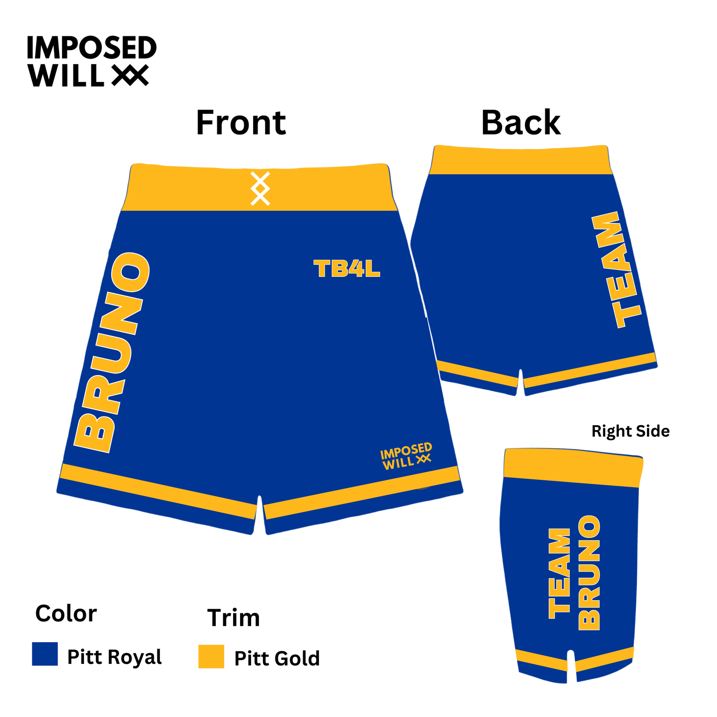 MENS/UNISEX Team Bruno Camp "Combat" Shorts