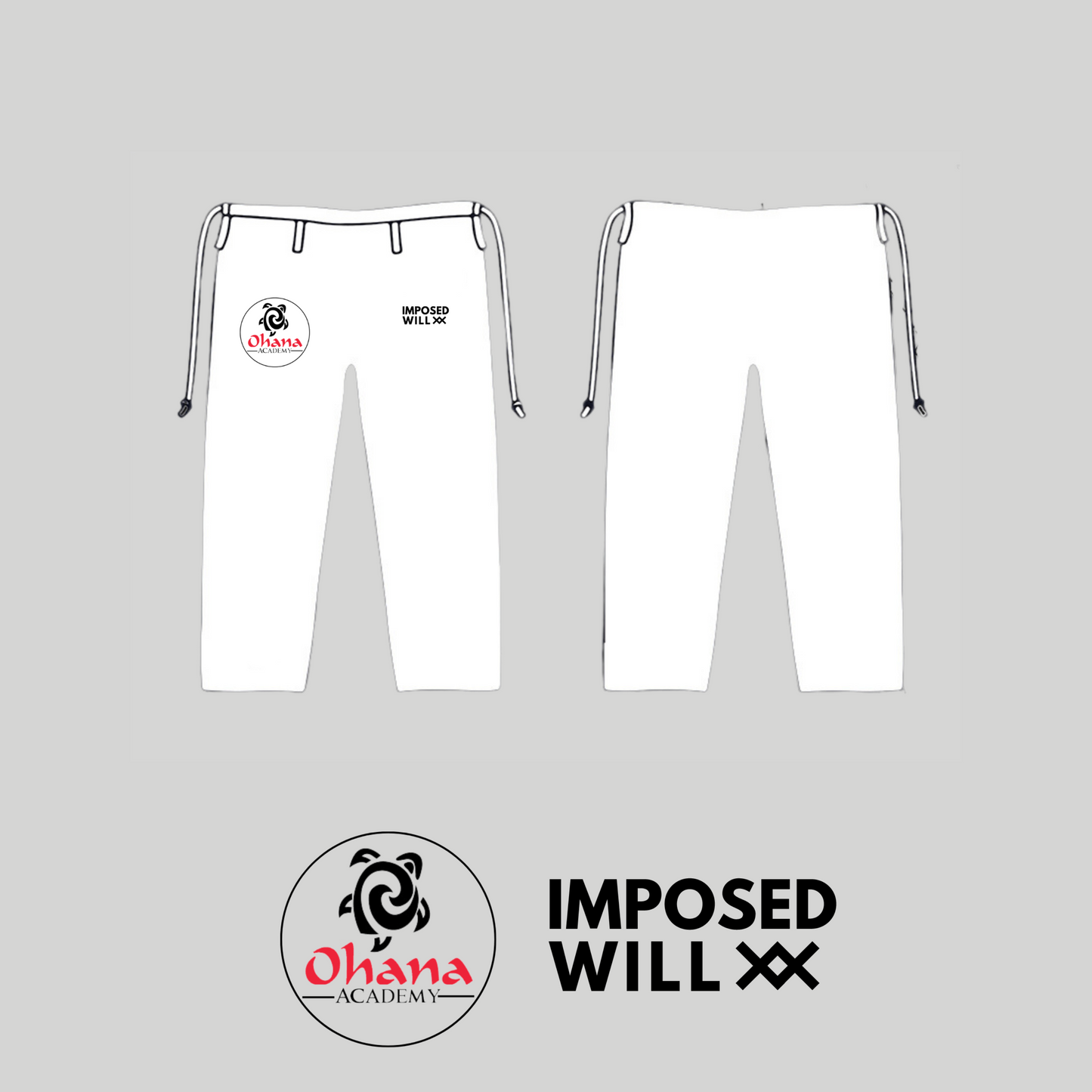 WOMENS Ohana Academy GI PANTS ONLY - White