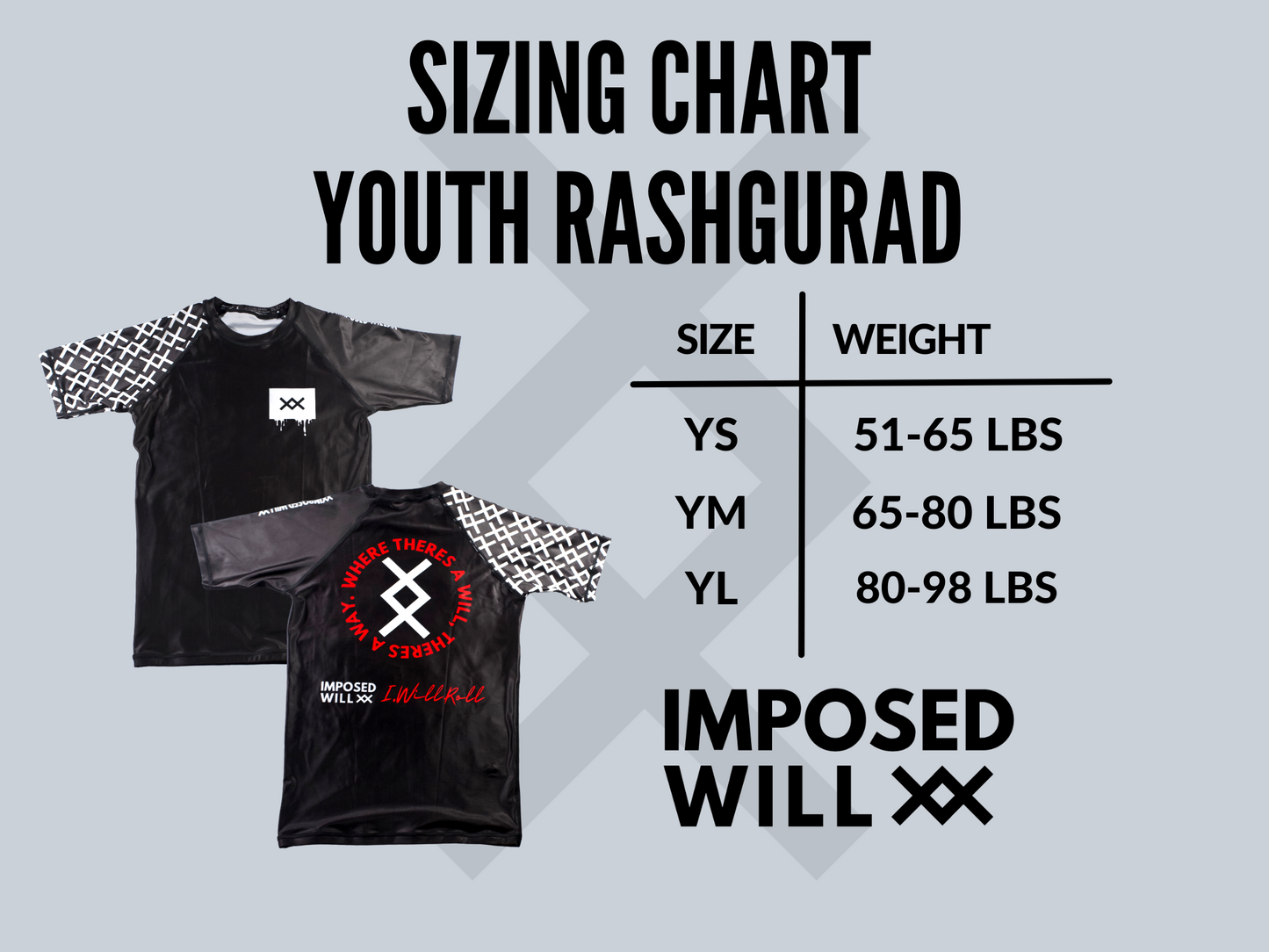 YOUTH Lake Ozark BJJ Rashguard - Long Sleeve: Black/White