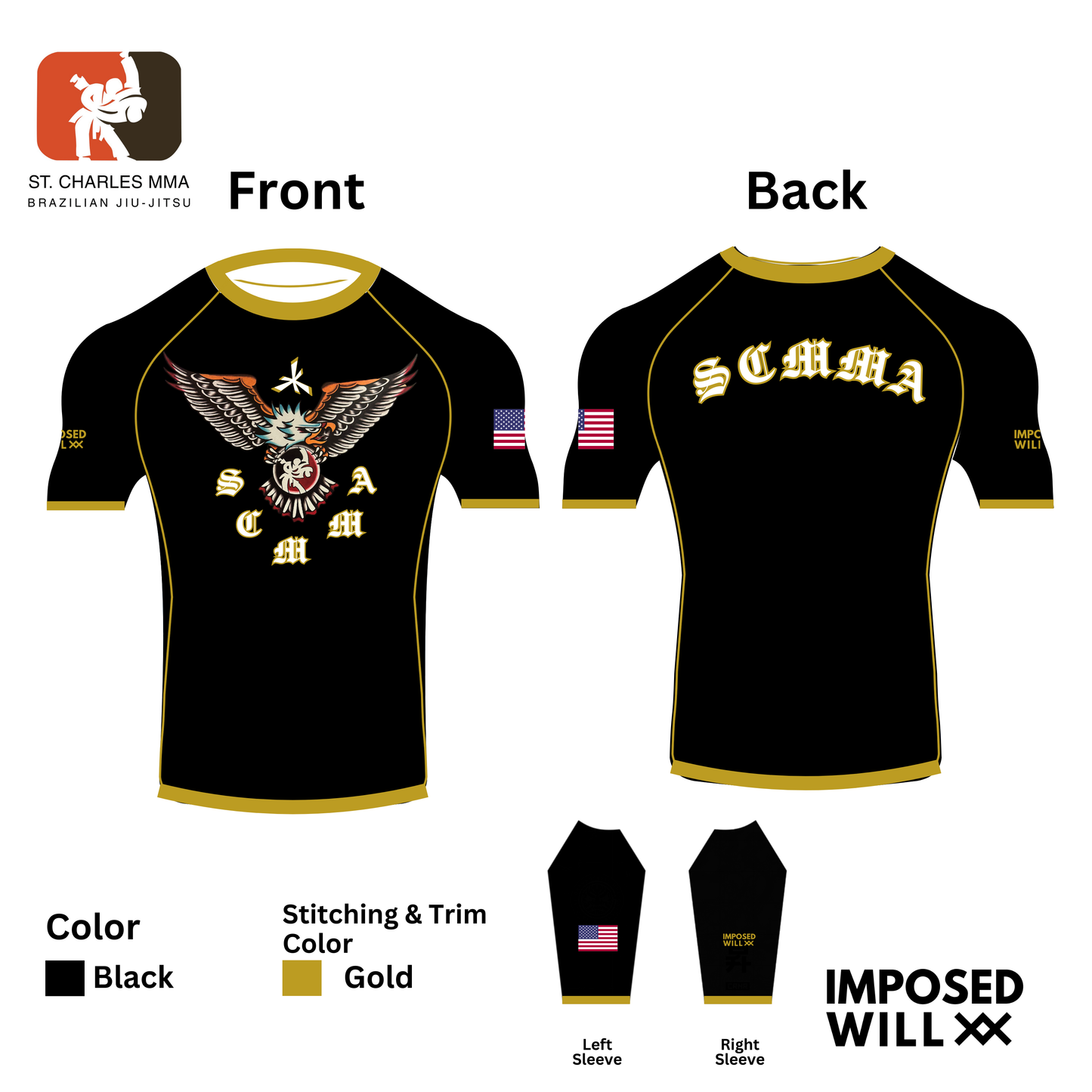 MENS/UNISEX SCMMA American Freedom Rashguard