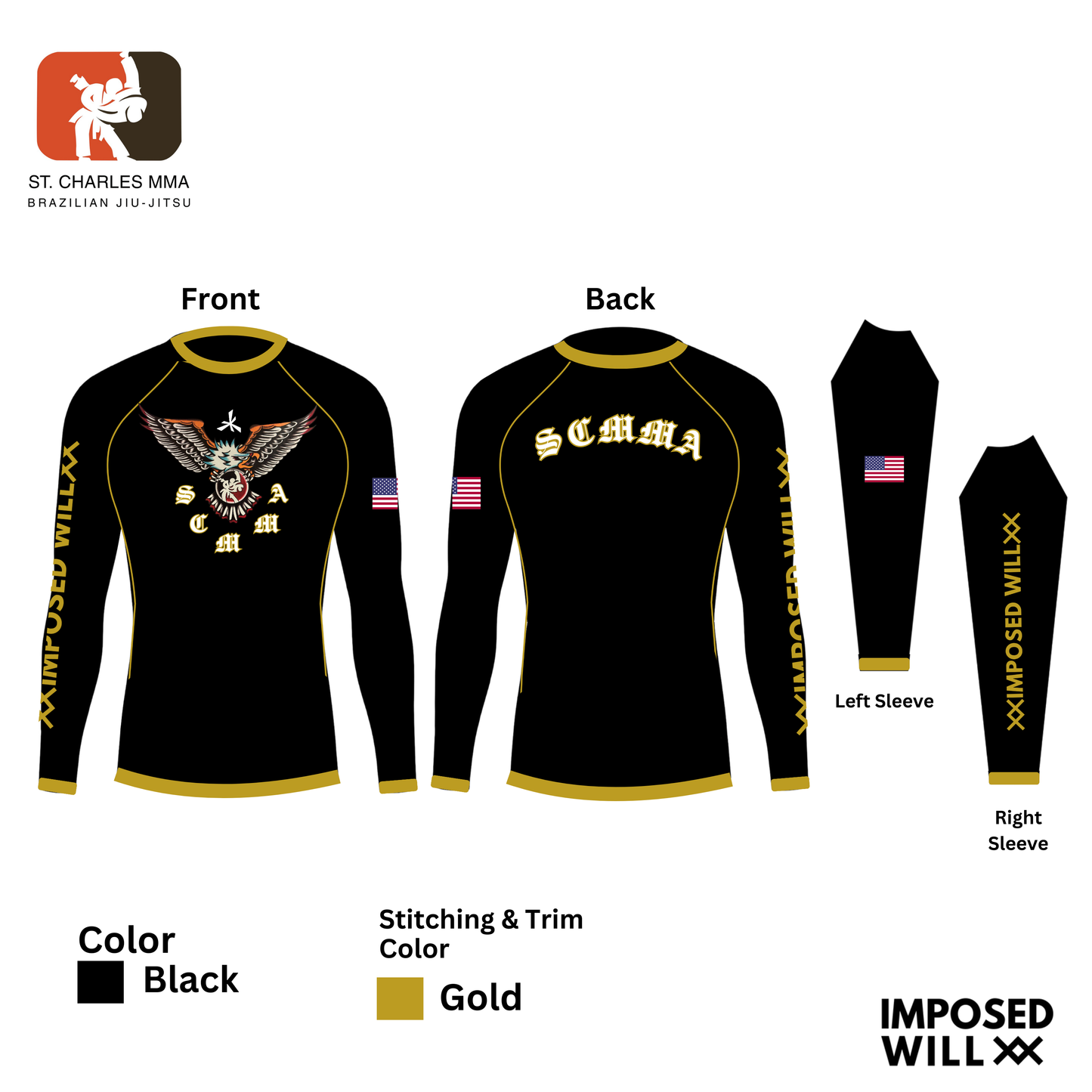 MENS/UNISEX SCMMA American Freedom Rashguard