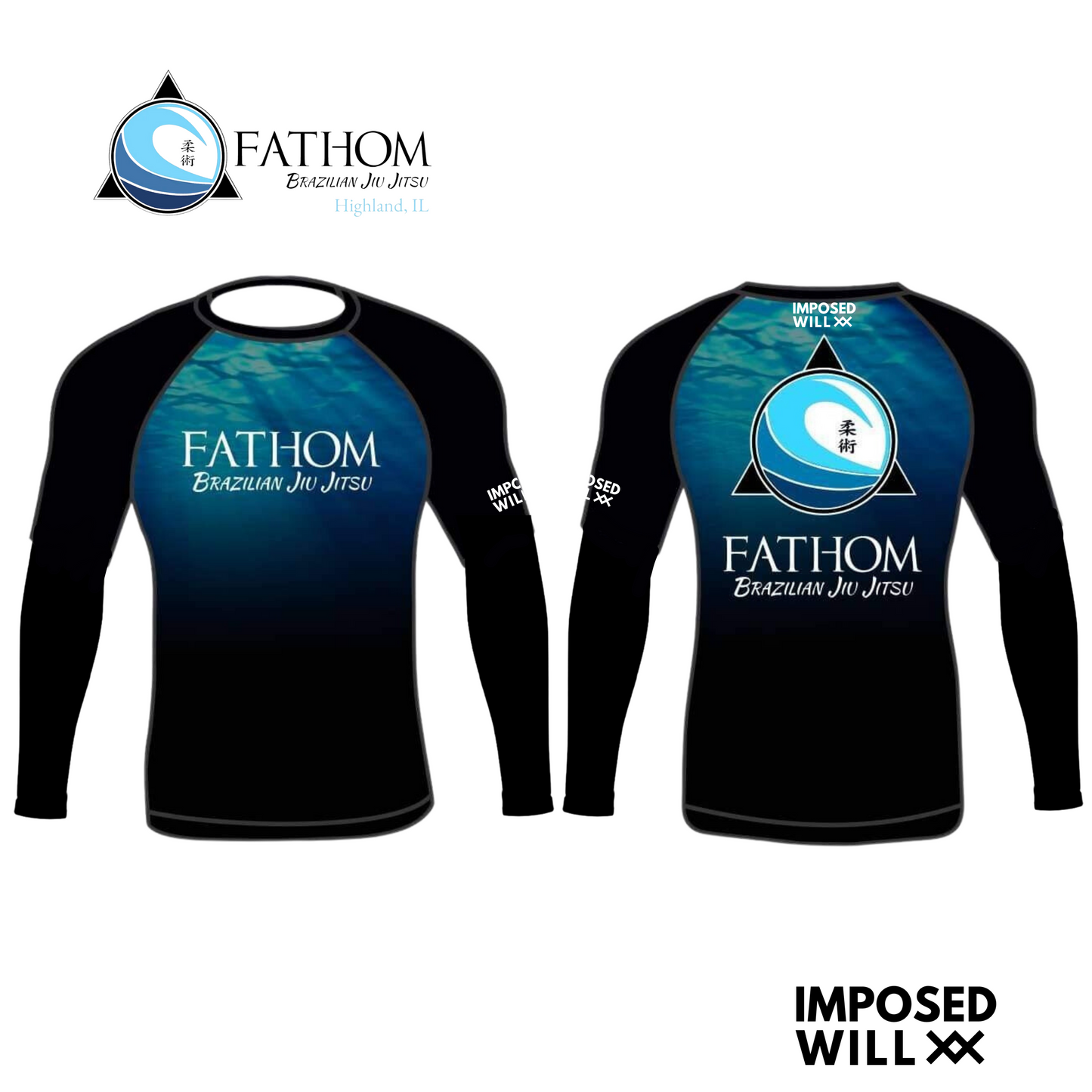 WOMENS Fathom BJJ Deep Water Rashguard