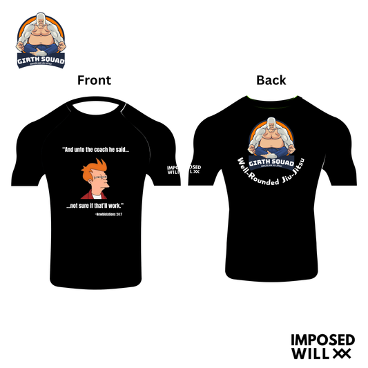 MENS/UNISEX GIRTH SQUAD "Newbielations" Rashguard