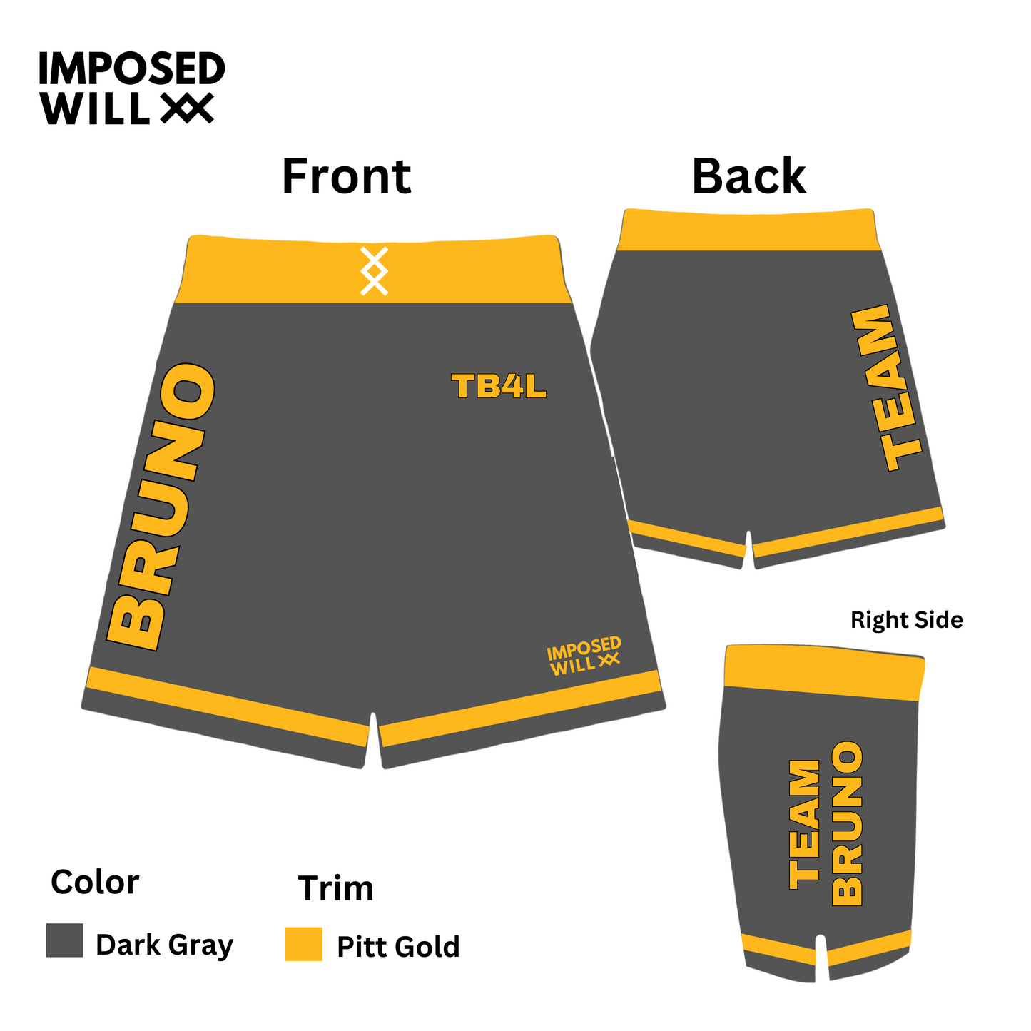 MENS/UNISEX Team Bruno Camp "Combat" Shorts