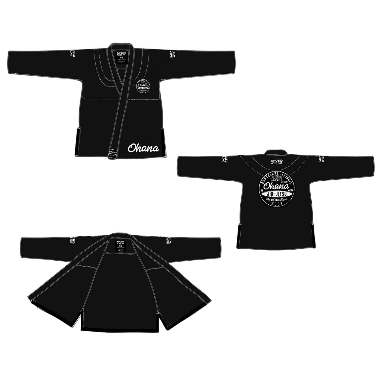 MENS/UNISEX Ohana Jiu Jitsu Gi TOP ONLY