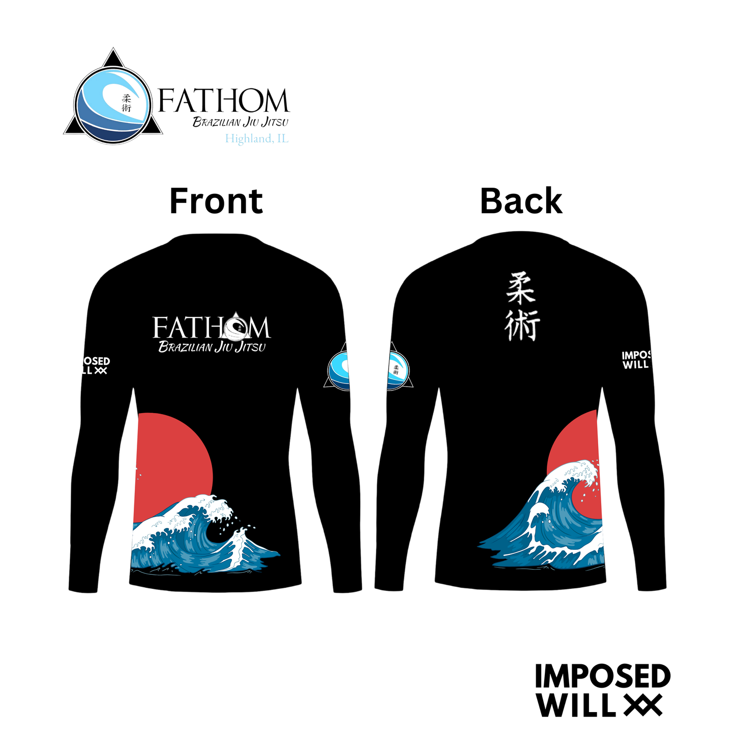 WOMENS Fathom BJJ Wave Rashguard