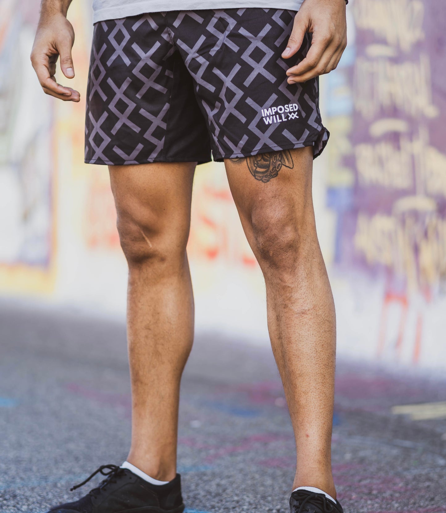 FreeFlo Shorts - Inguz: Black/Stone Grey