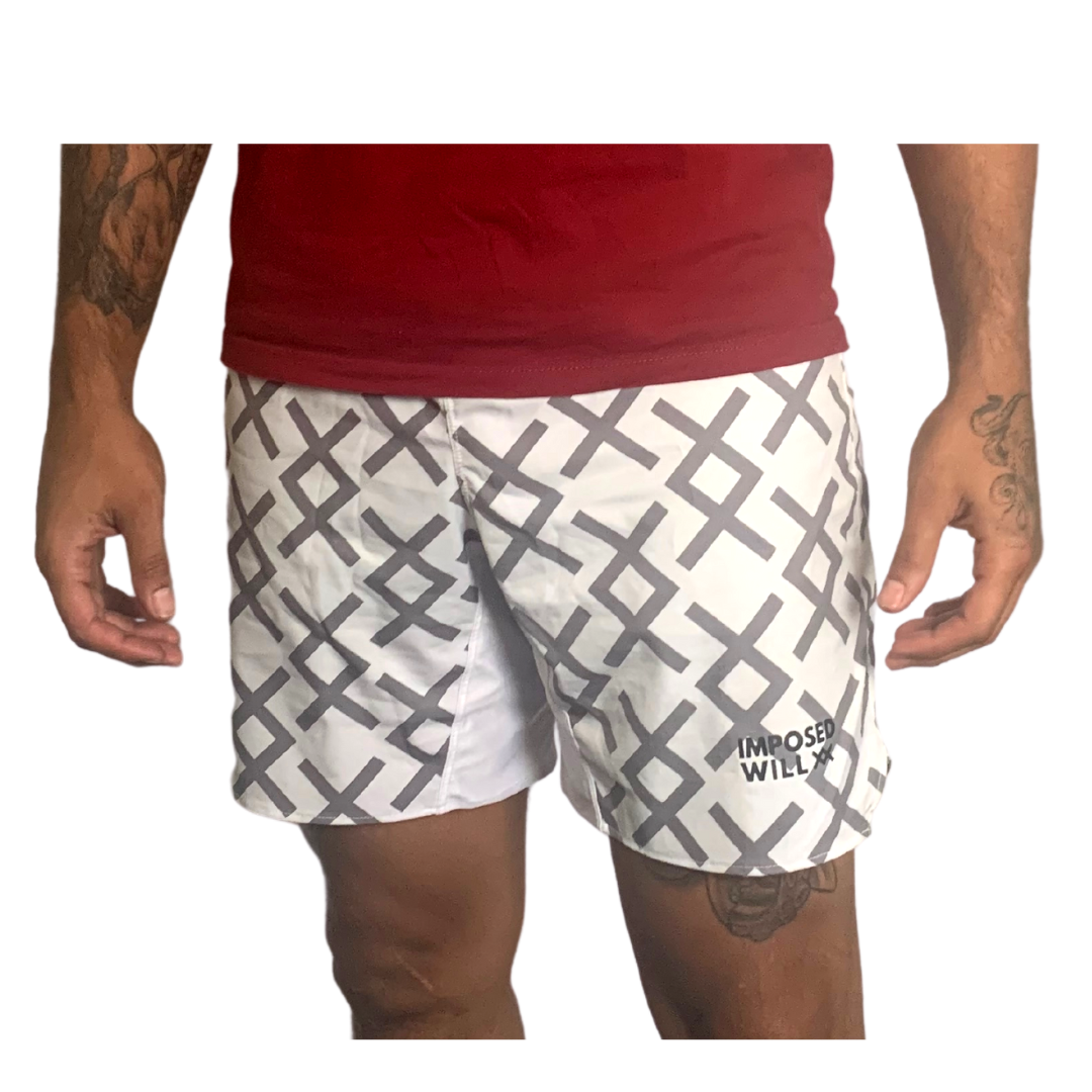 FreeFlo Shorts - Inguz: White/Stone Grey