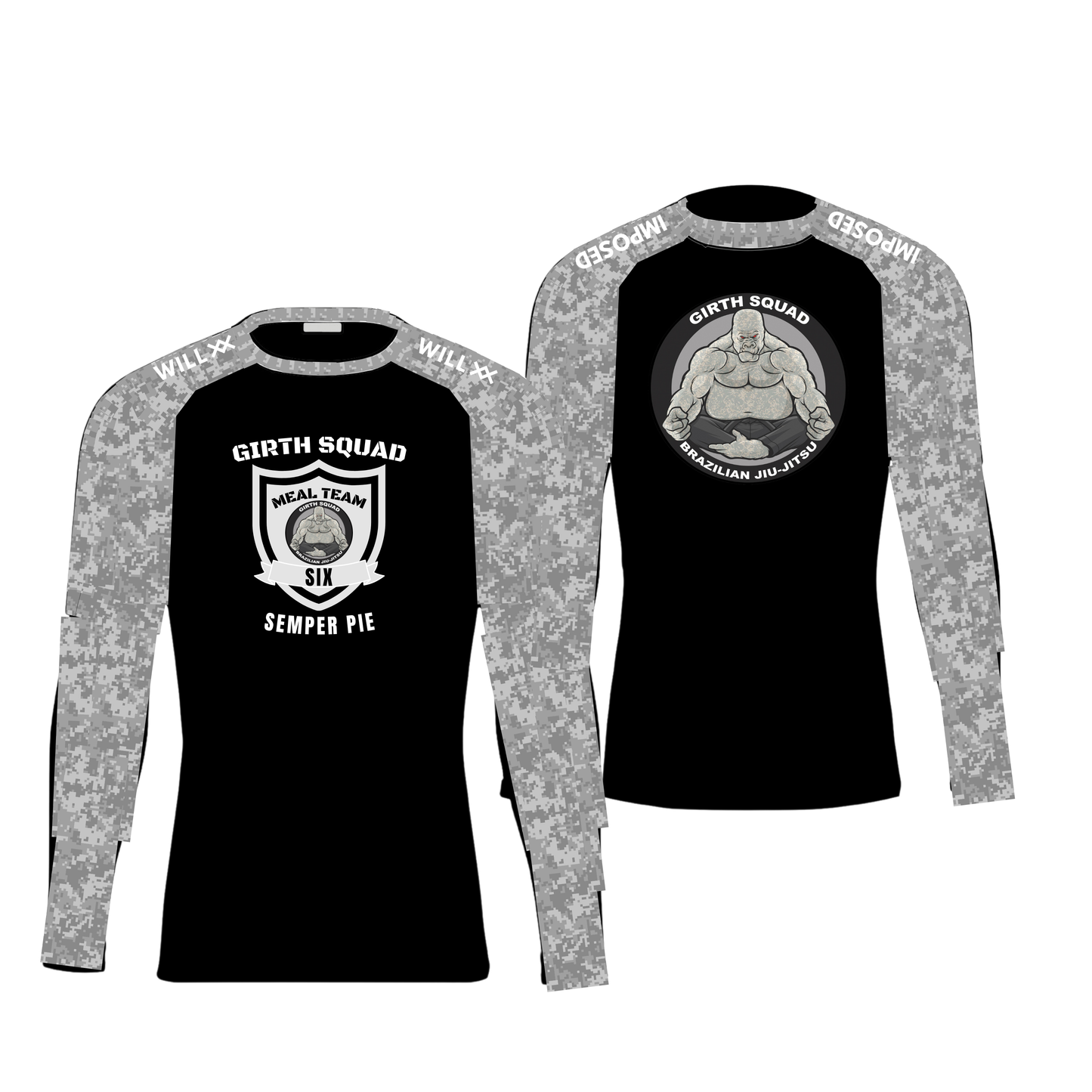 WOMENS GIRTH SQUAD "Meal Team Six" Rashguard