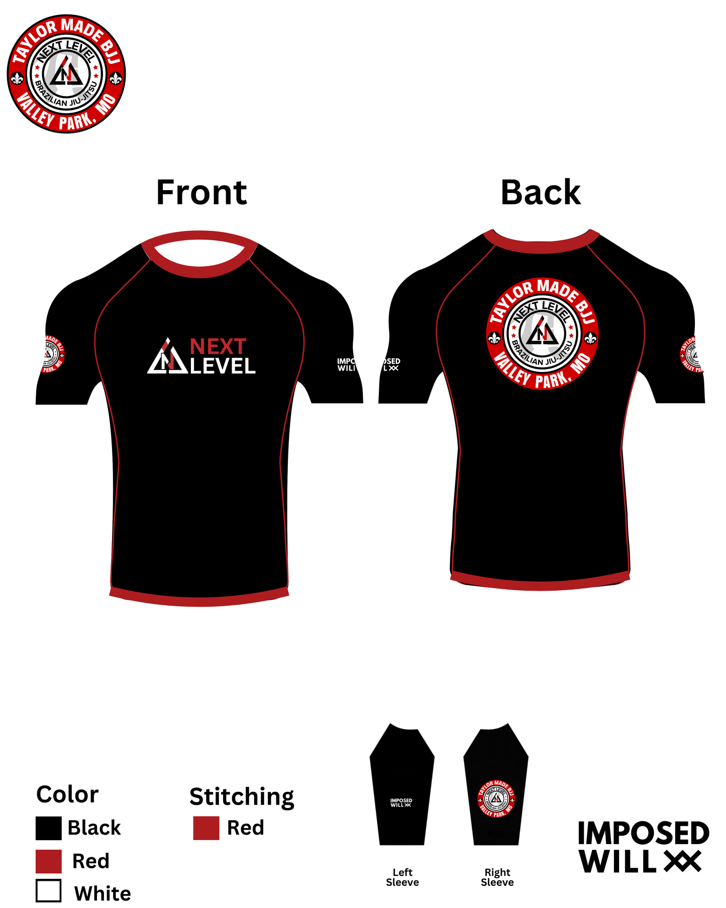 WOMENS Next Level BJJ Ranked Rashguard