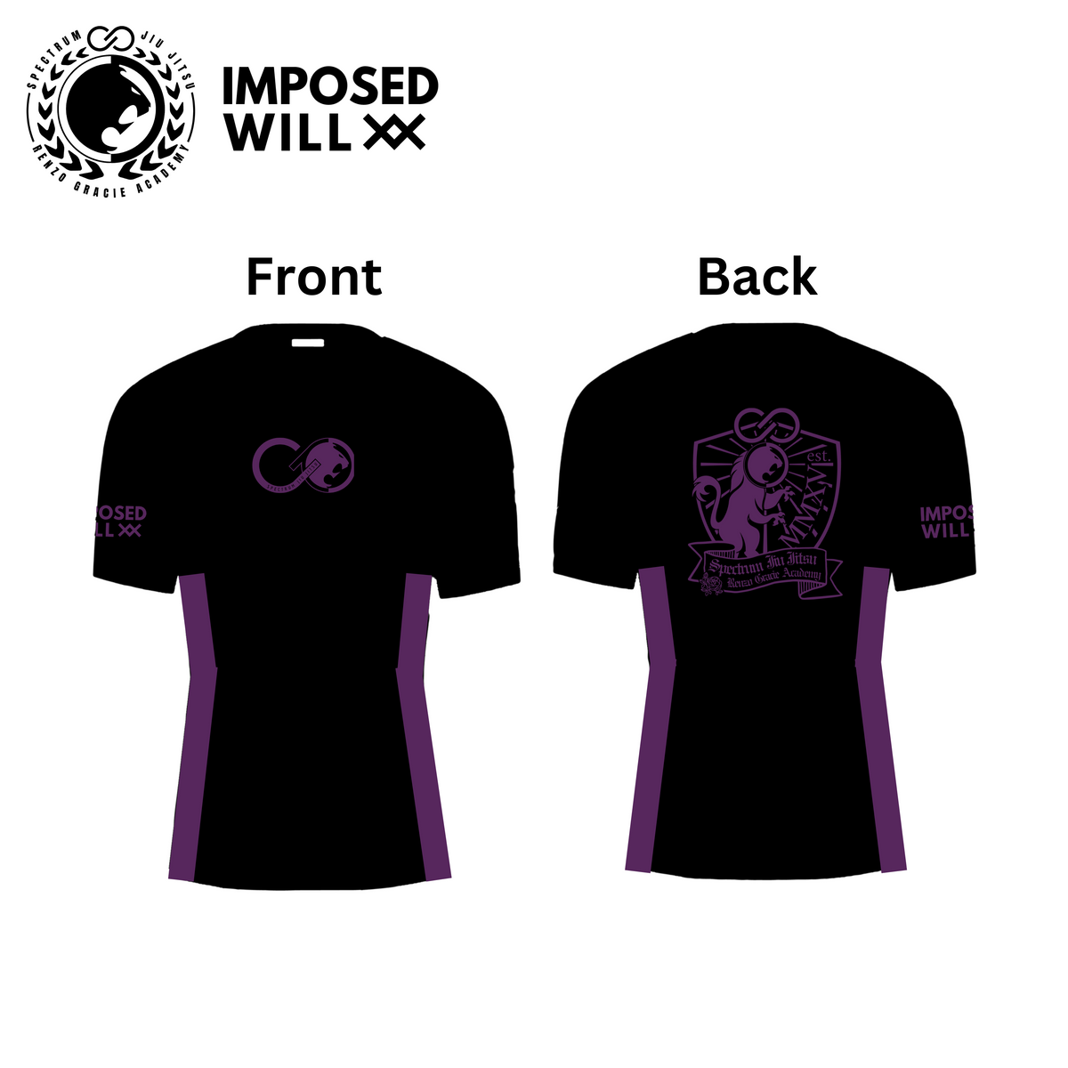 MENS/UNISEX Spectrum Jiu Jitsu Ranked Rashguard