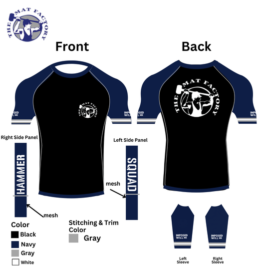 MENS/UNISEX Mat Factory Team Rashguard