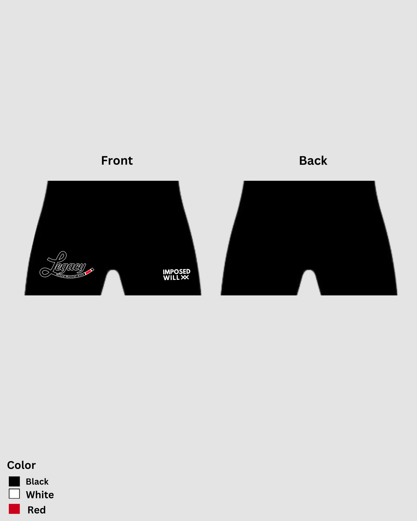 MENS/UNISEX Legacy MMA Vale Tudo Shorts