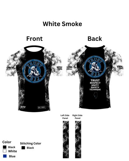 MENS/UNISEX Trust BJJ "Smoke Series" Ranked Rashguard