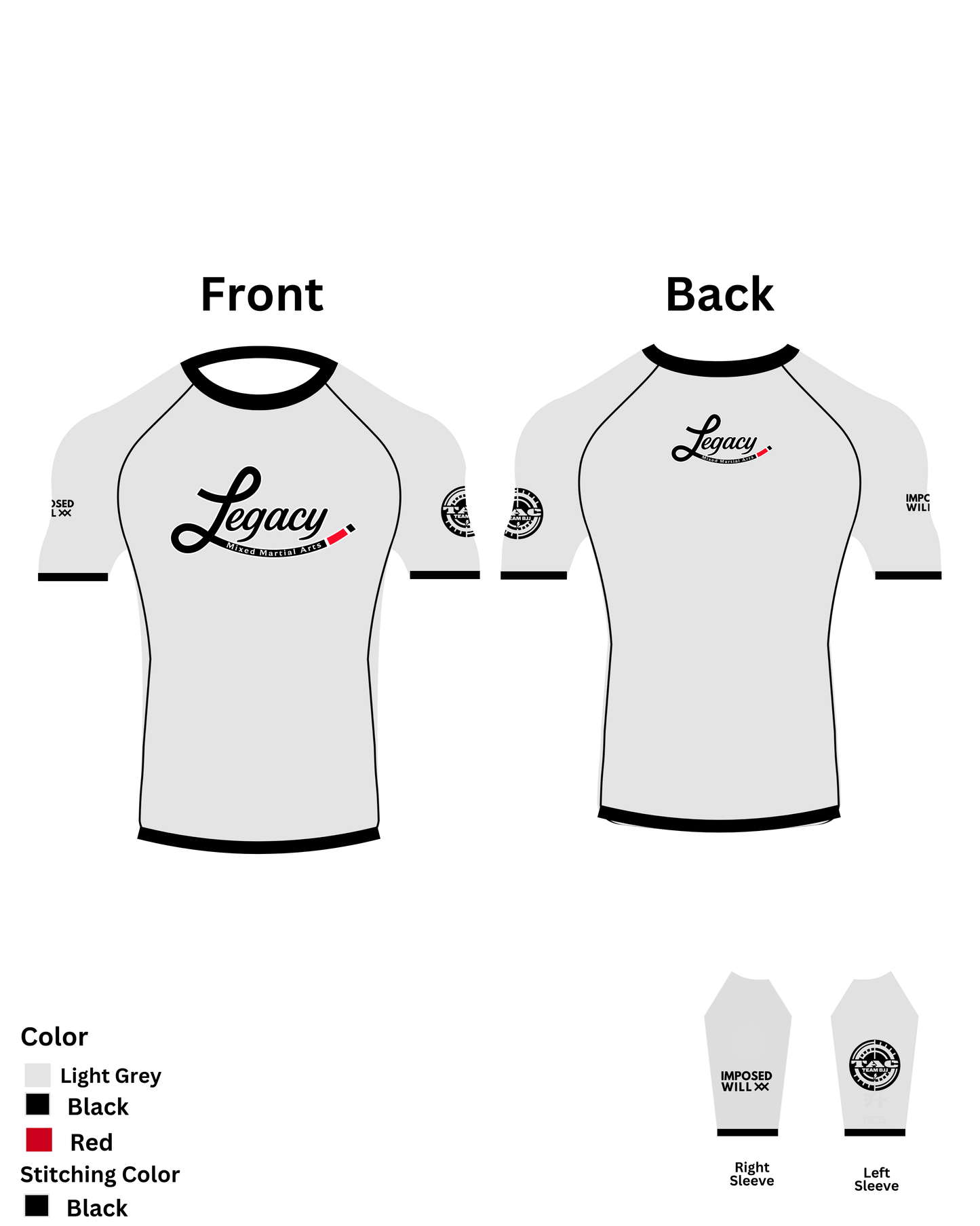 WOMENS Legacy MMA Team Rashguard