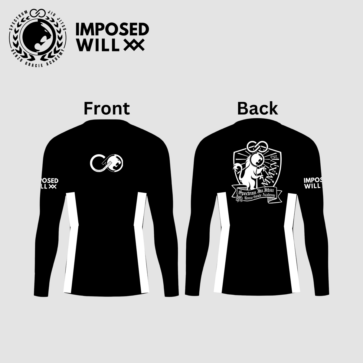 WOMENS Spectrum Jiu Jitsu Ranked Rashguard