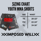 YOUTH War Eagle White Tiger MMA Shorts