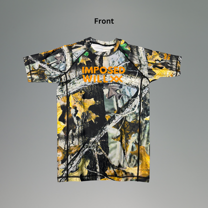Ultimate Predator Rashguard - Short Sleeve, Woods Camo