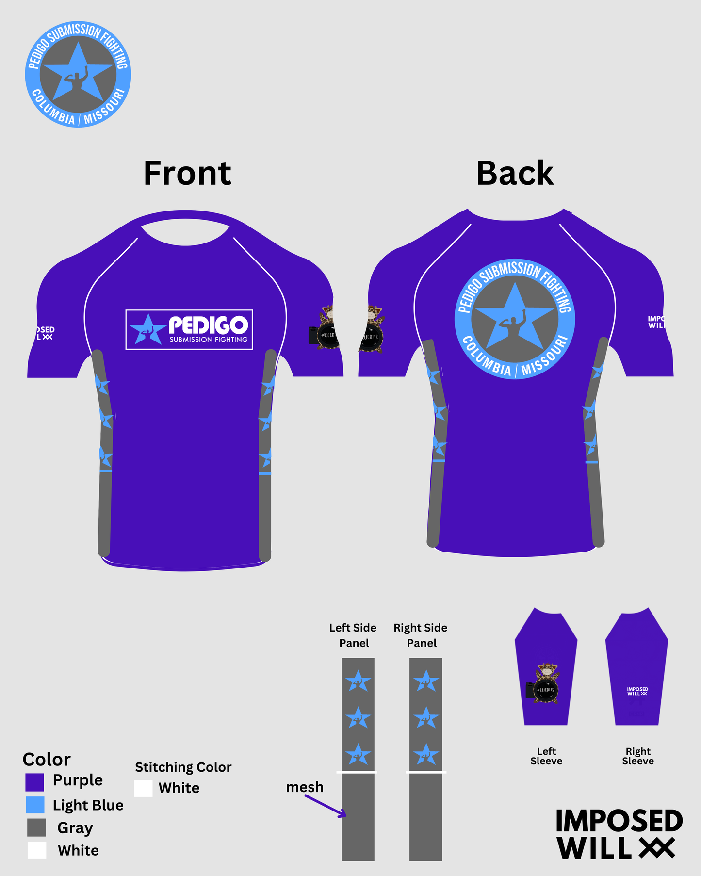 MENS/UNISEX PSF Como BJJ Edits Rashguard