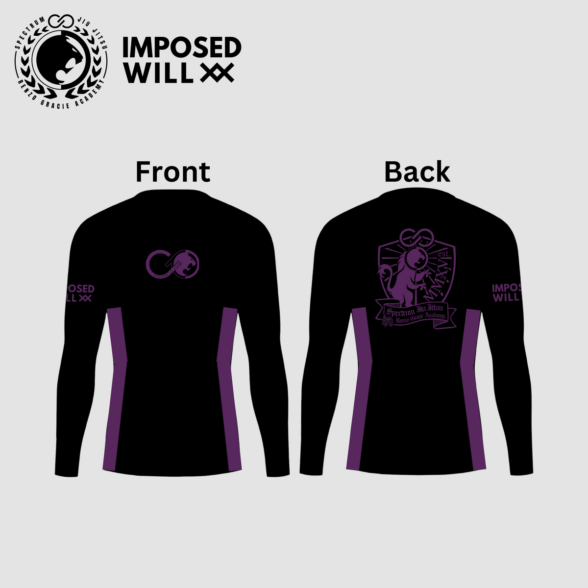 WOMENS Spectrum Jiu Jitsu Ranked Rashguard