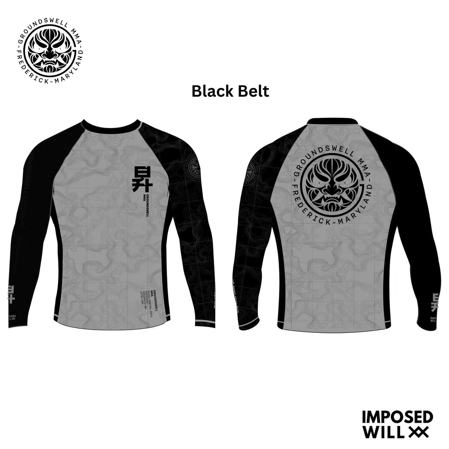 WOMENS Groundswell MMA Ranked Rashguard