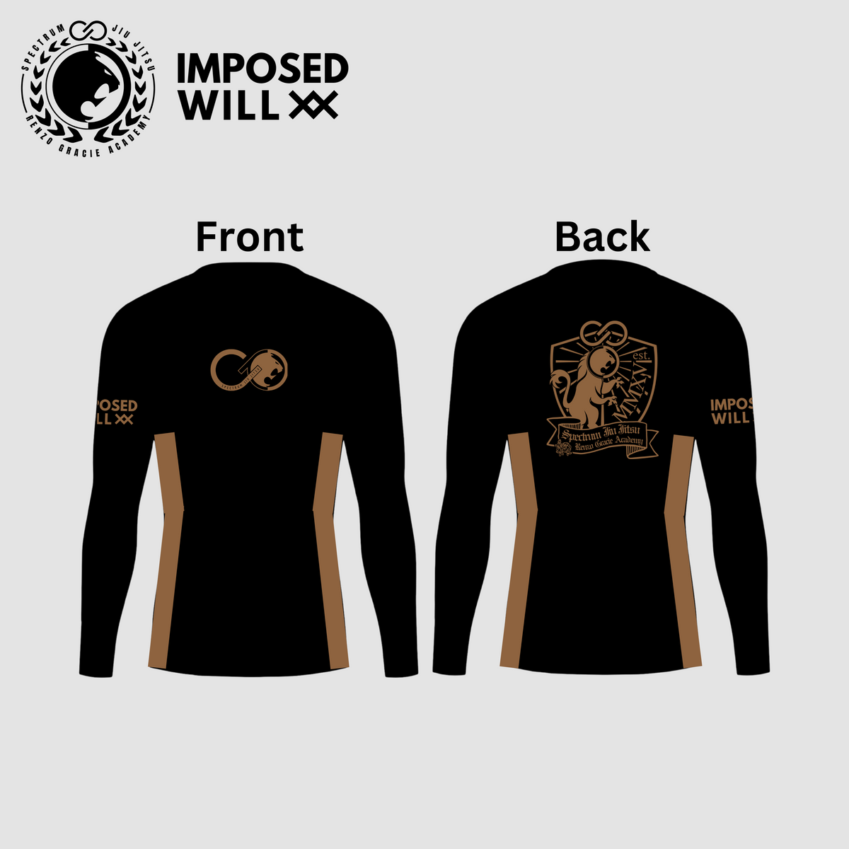 MENS/UNISEX Spectrum Jiu Jitsu Ranked Rashguard