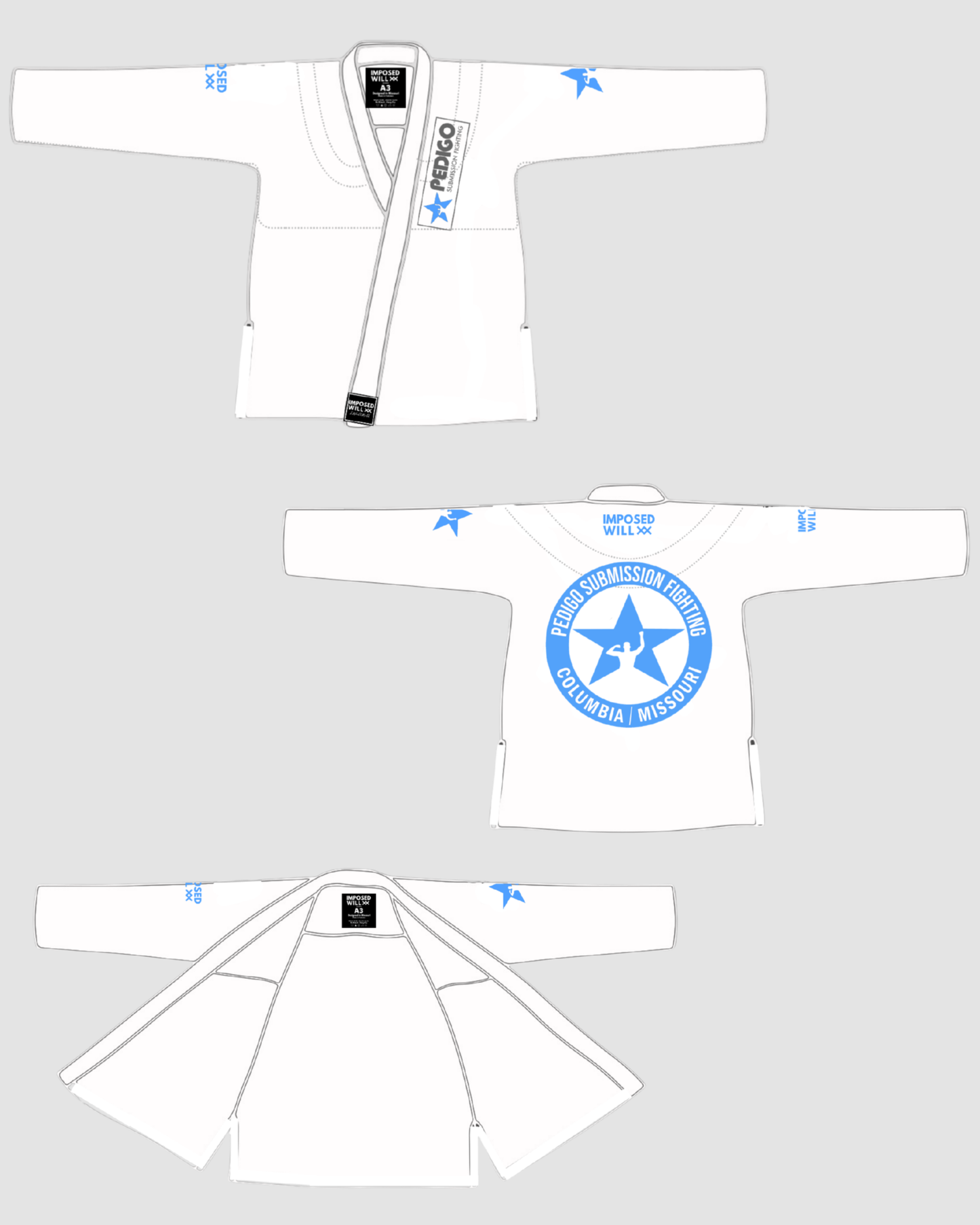 MENS/UNISEX PSF Como Gi TOP ONLY
