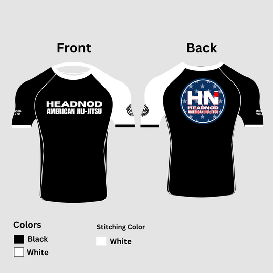 MENS/UNISEX Headnod AJJ Ranked Rashguard