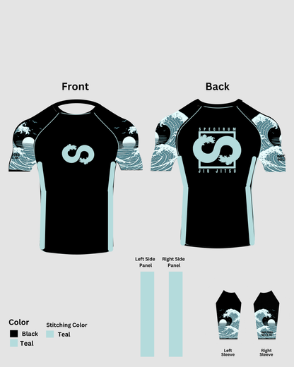 WOMENS Spectrum BJJ Wave Rashguard