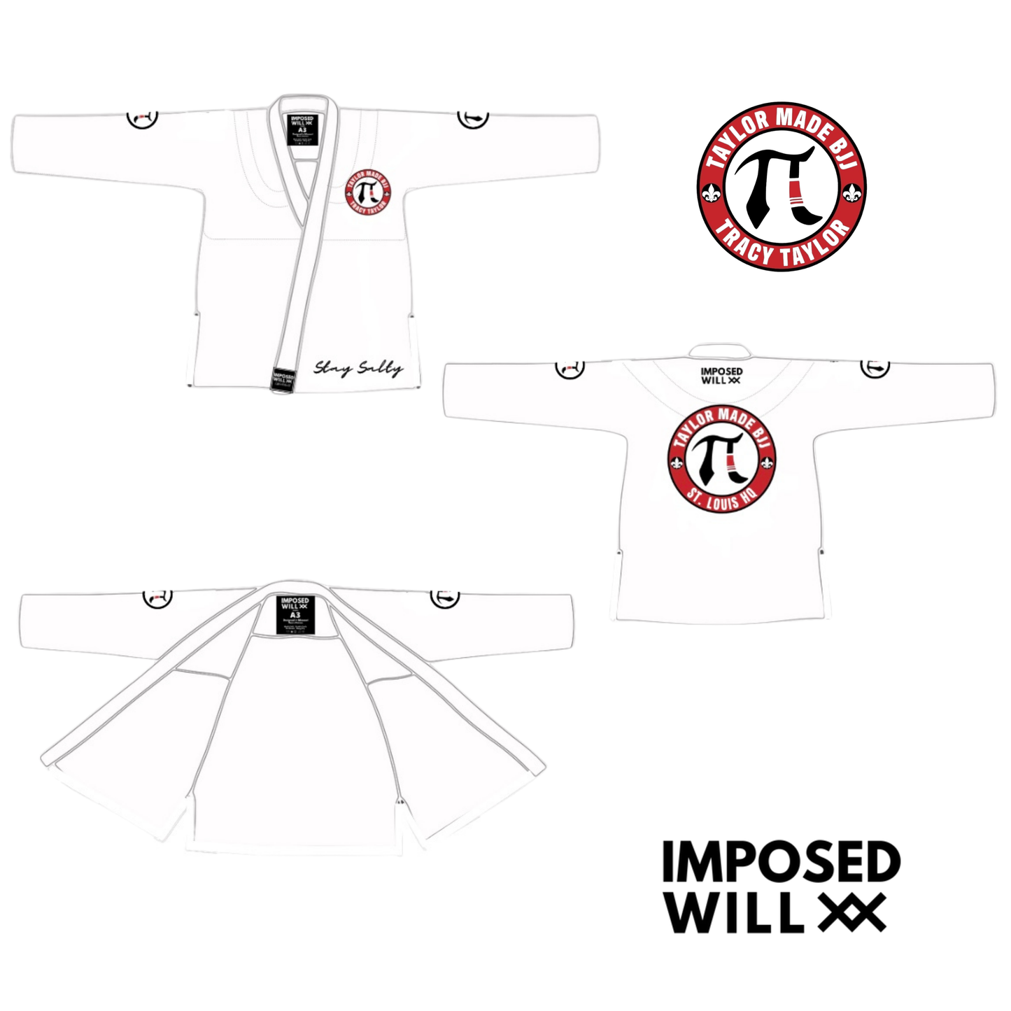 MENS/UNISEX Taylor Made BJJ ST LOUIS Gi TOP ONLY