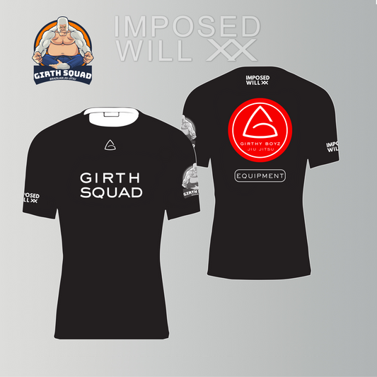 MENS/UNISEX GIRTH SQUAD "Girthy Boyz" - Short Sleeve: Black