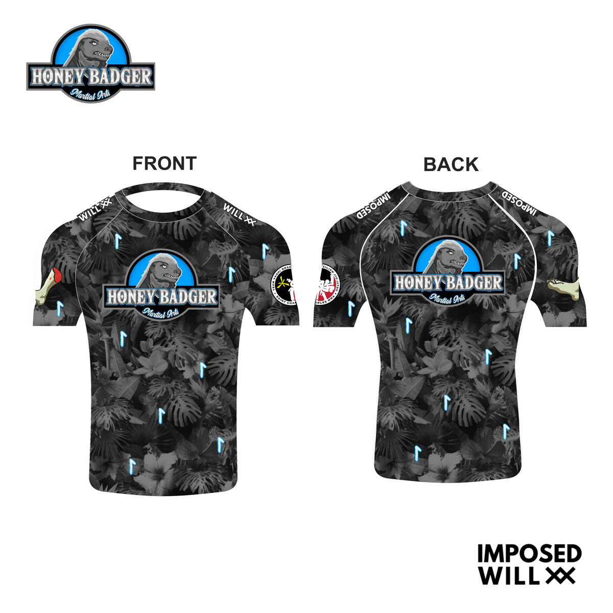 WOMENS HBMA Floral Ranked Rashguard - Comfort Fit