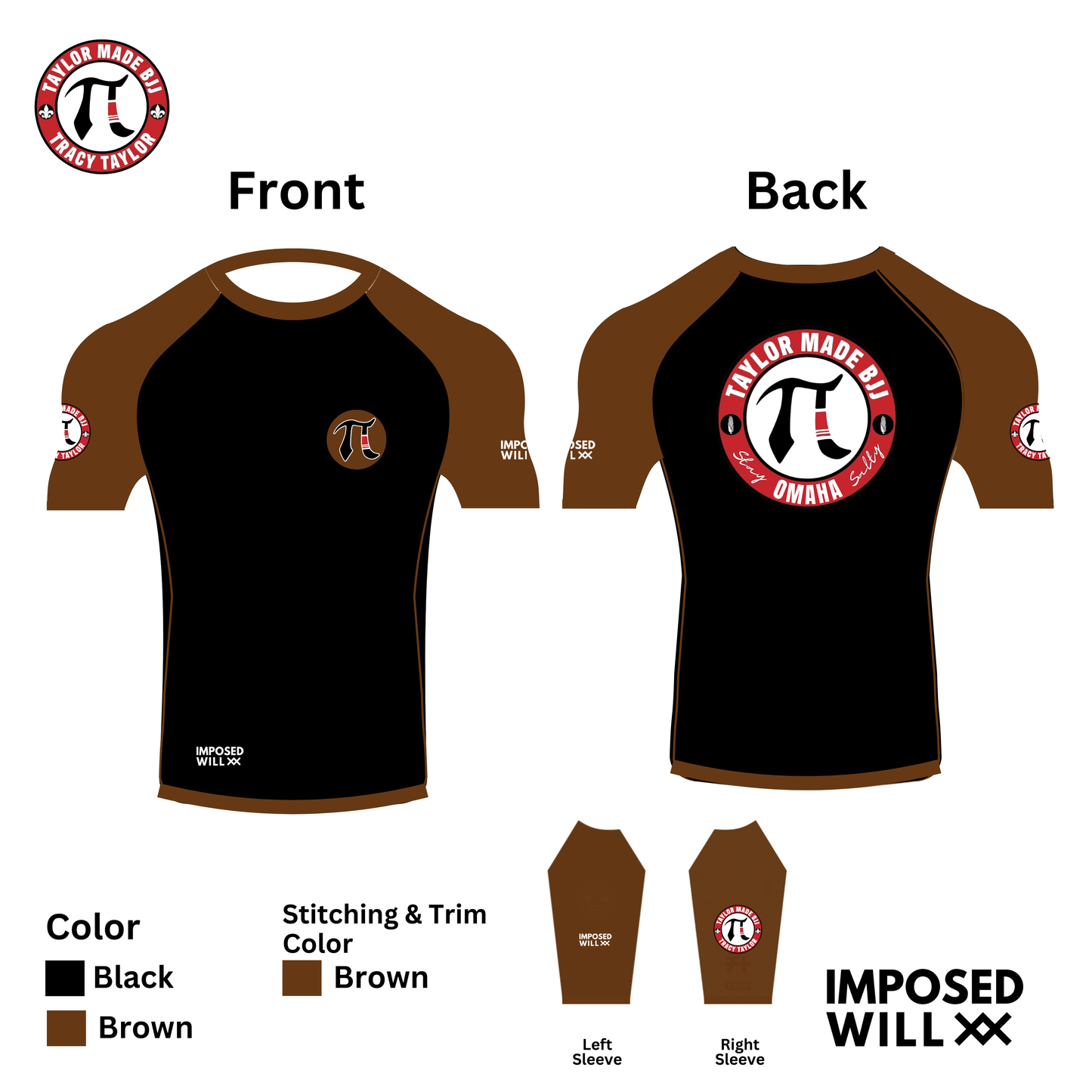 WOMENS Taylor Made BJJ OMAHA RANKED Rashguard - COMFORT FIT