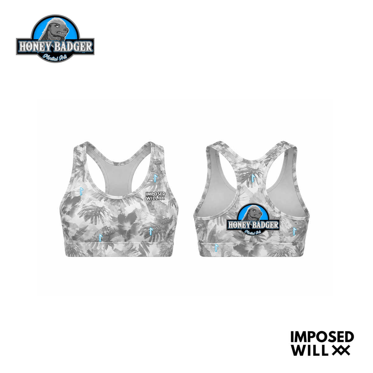 WOMENS HBMA Floral Ranked Sports Bra