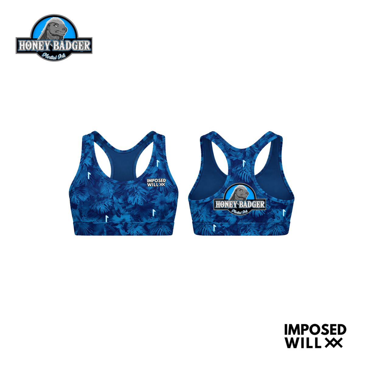 WOMENS HBMA Floral Ranked Sports Bra