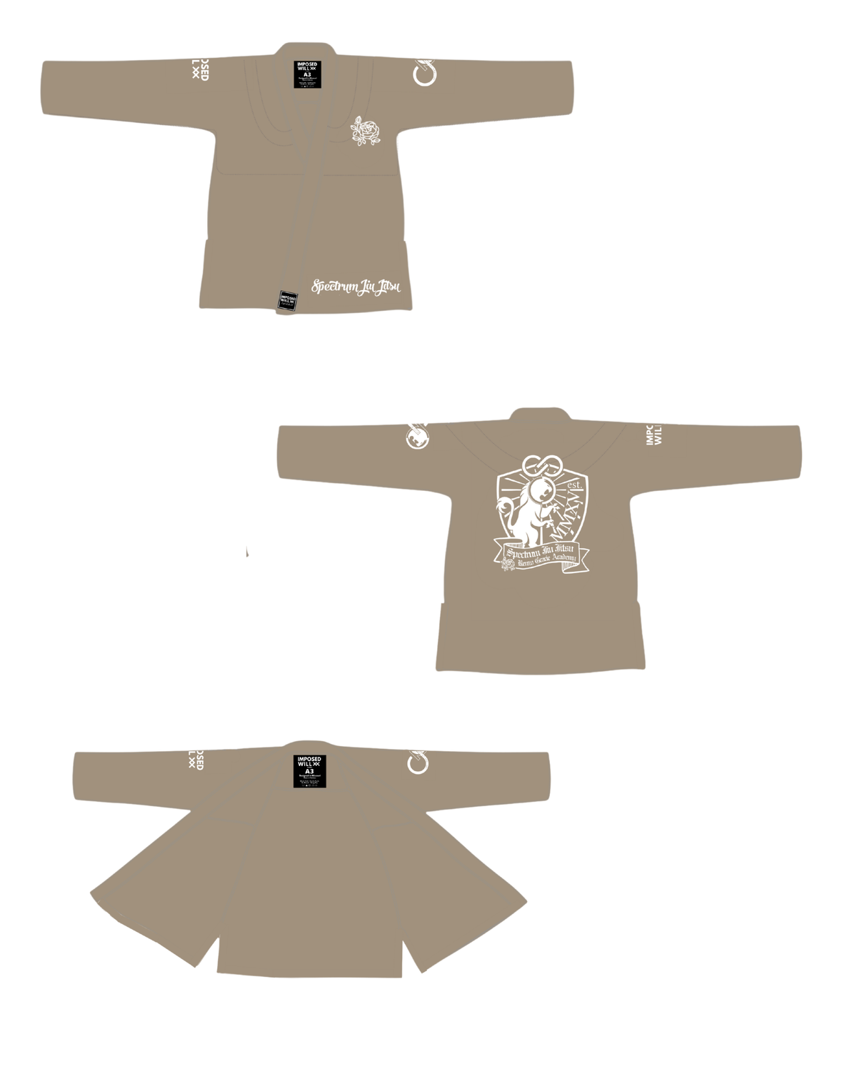 WOMENS Spectrum Jiu Jitsu GI TOP ONLY