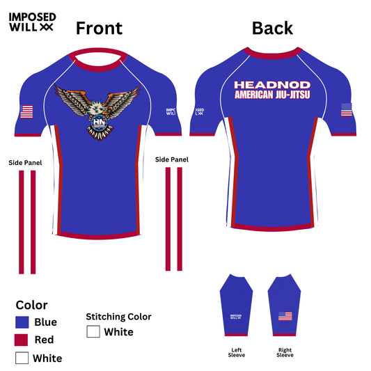MENS/UNISEX Headnod AJJ AE Rashguard