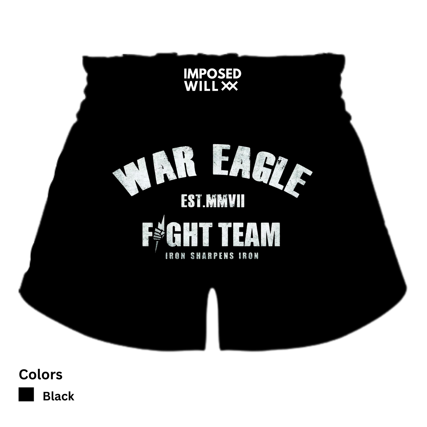 MENS/UNISEX War Eagle Fight Team Thai Shorts