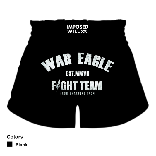 MENS/UNISEX War Eagle Fight Team Thai Shorts